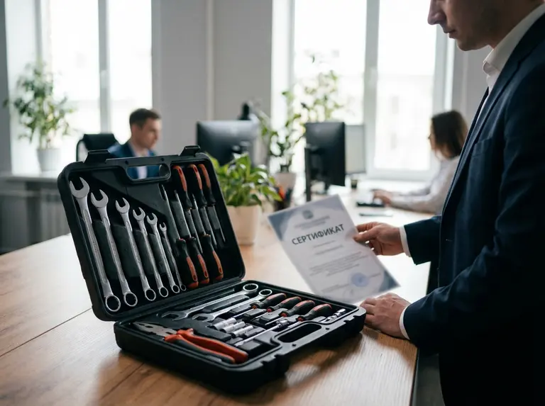 Сертификат на набор инструментов